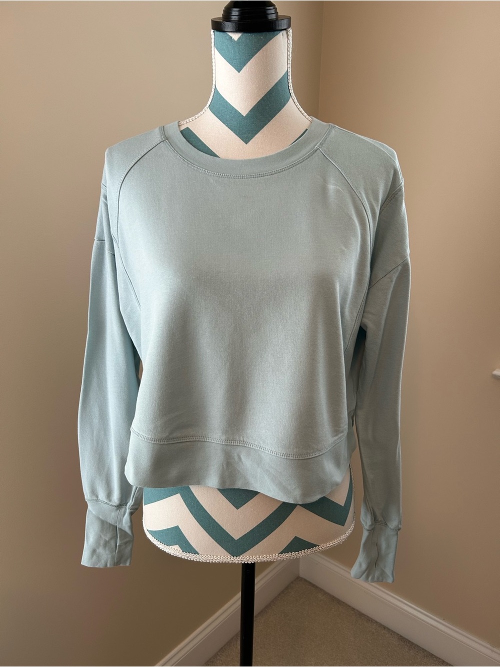 Sweaty Betty Light Blue Relaxed Crewneck Sweatshirt